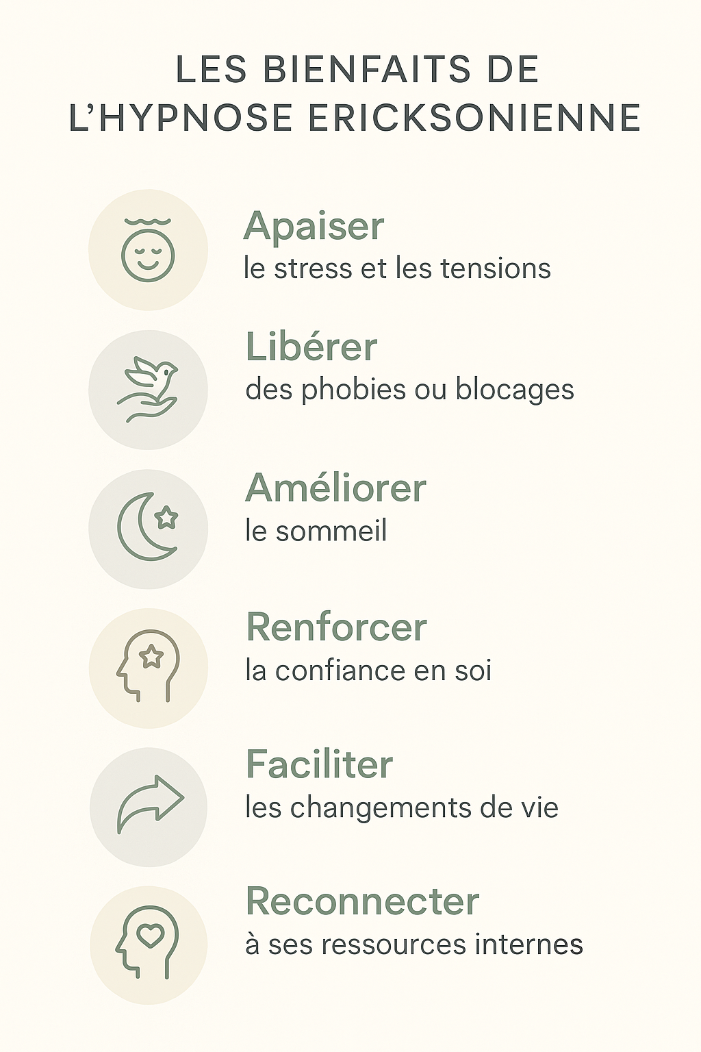 bienfaits clés de l’hypnose Ericksonienne